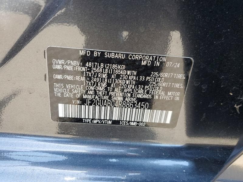 2024 SUBARU CROSSTREK 13