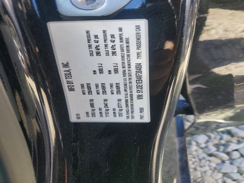 2019 TESLA MODEL 3 12
