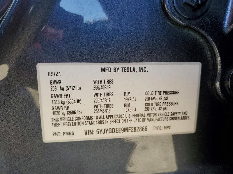 2021 TESLA MODEL Y 13