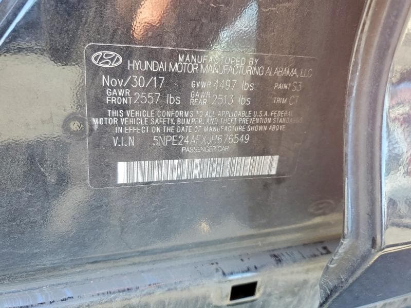 2018 HYUNDAI SONATA SE 13
