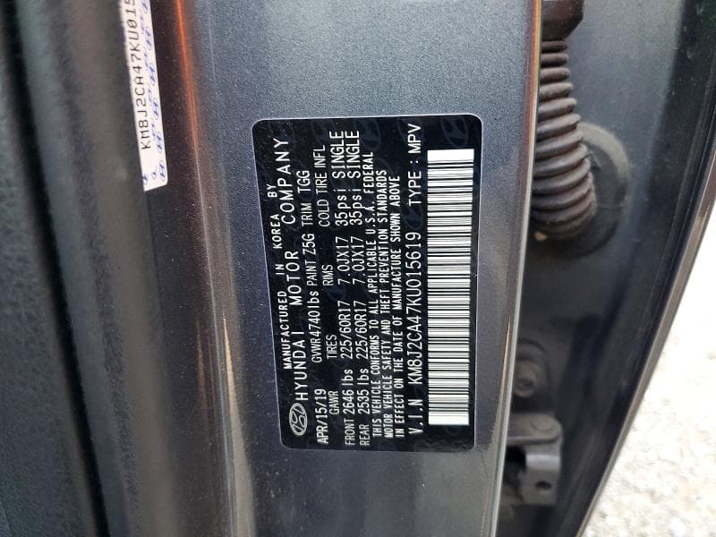2019 HYUNDAI TUCSON SE 13