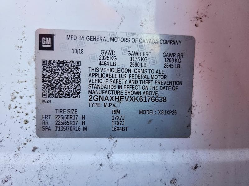 2019 CHEVROLET EQUINOX LS 12