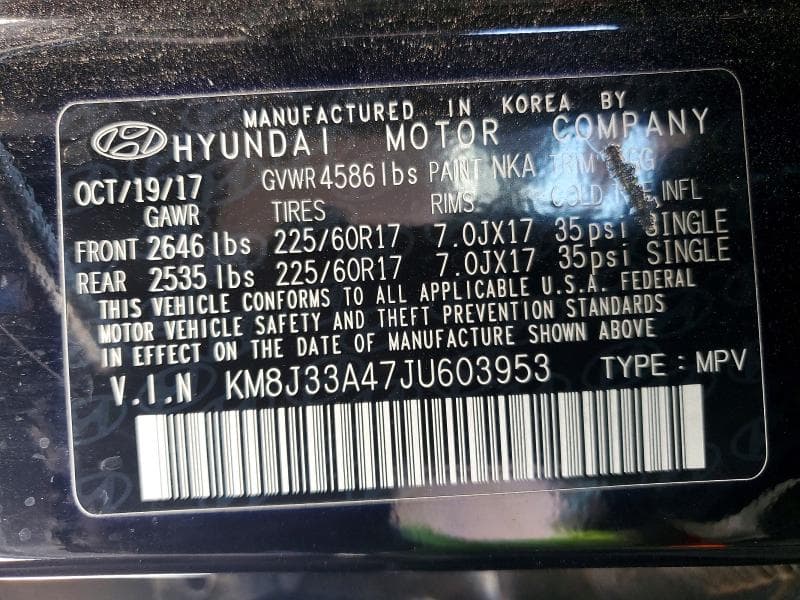 2018 HYUNDAI TUCSON SEL 12