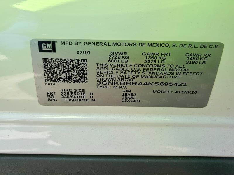2019 CHEVROLET BLAZER 1LT 12