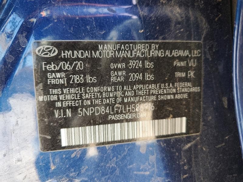 2020 HYUNDAI ELANTRA VALUE EDITION 12