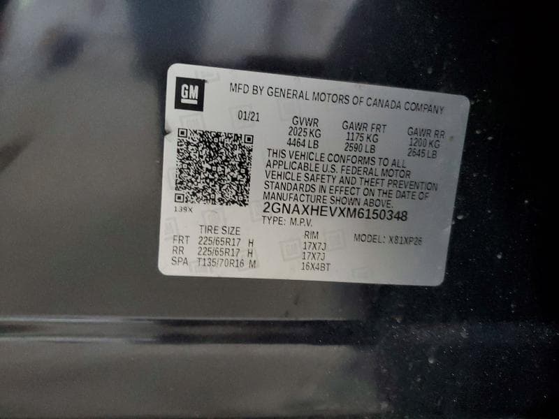 2021 CHEVROLET EQUINOX LS 14