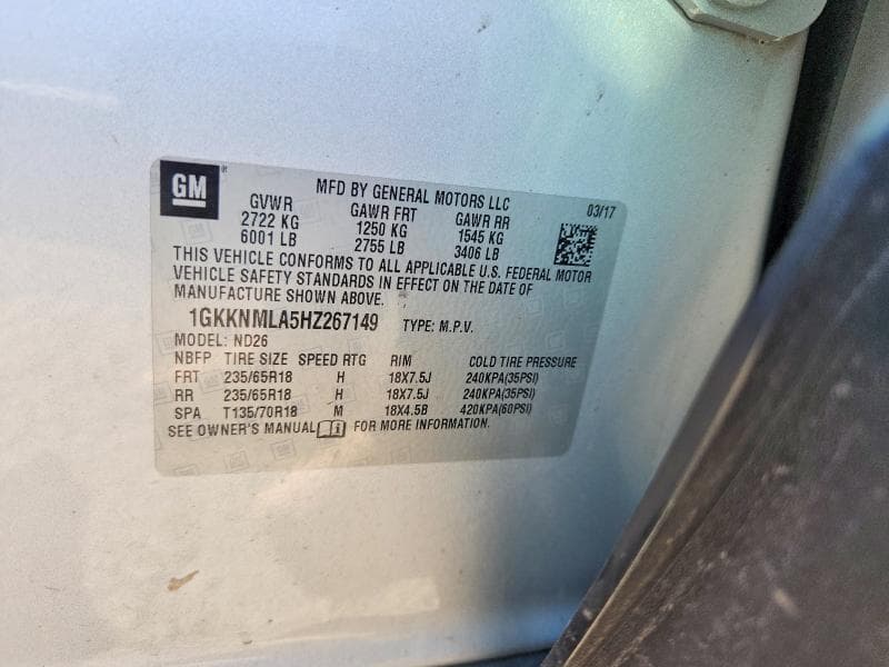 2017 GMC ACADIA SLT-1 13