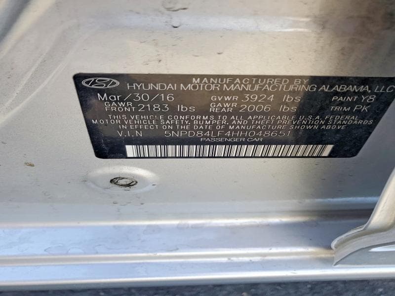 2017 HYUNDAI ELANTRA LIMITED 13