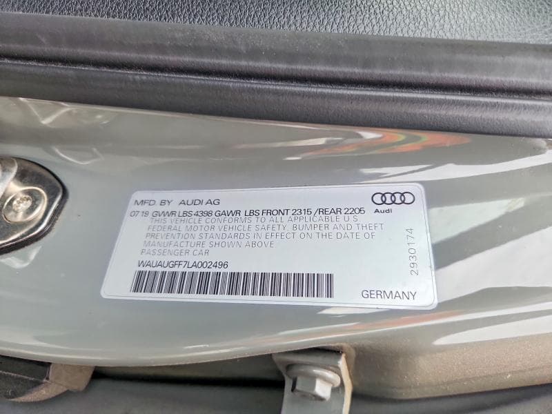 2020 AUDI A3 PREMIUM 12