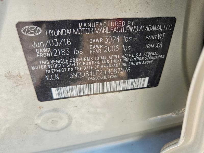 2017 HYUNDAI ELANTRA SE 13