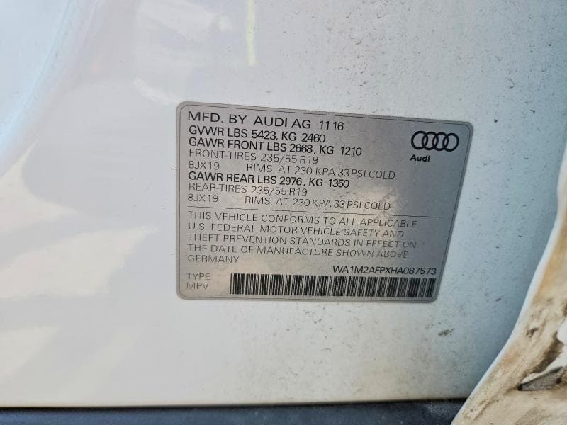 2017 AUDI Q5 PREMIUM PLUS 13