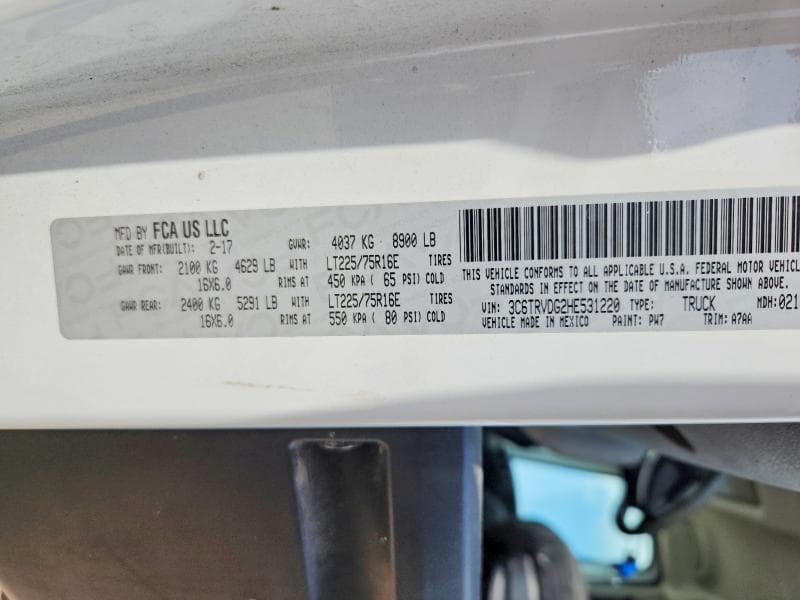 2017 RAM PROMASTER 2500 2500 HIGH 14