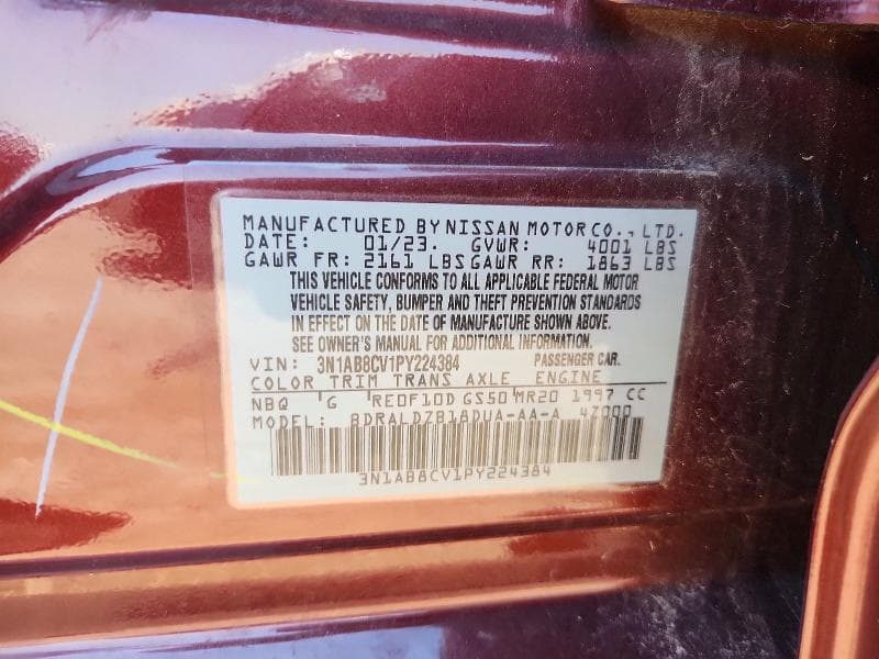 2023 NISSAN SENTRA SV 13