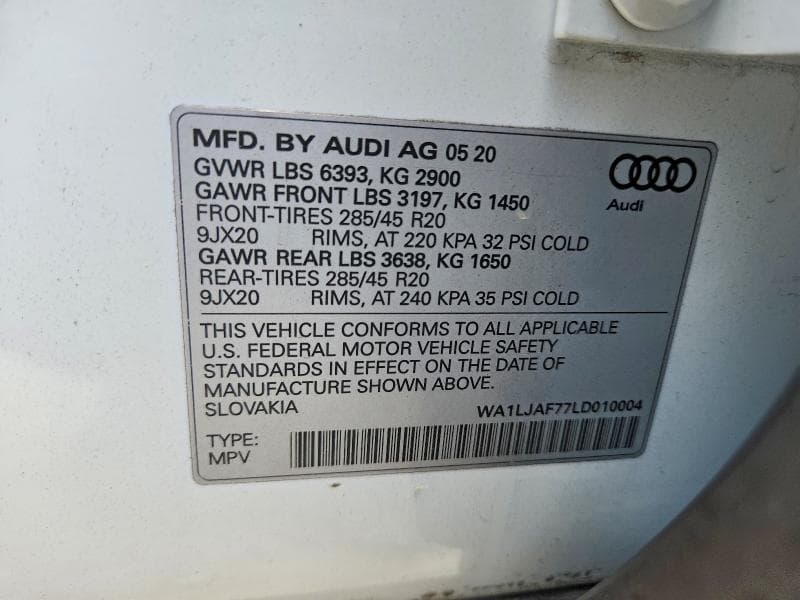 2020 AUDI Q7 PREMIUM PLUS 13