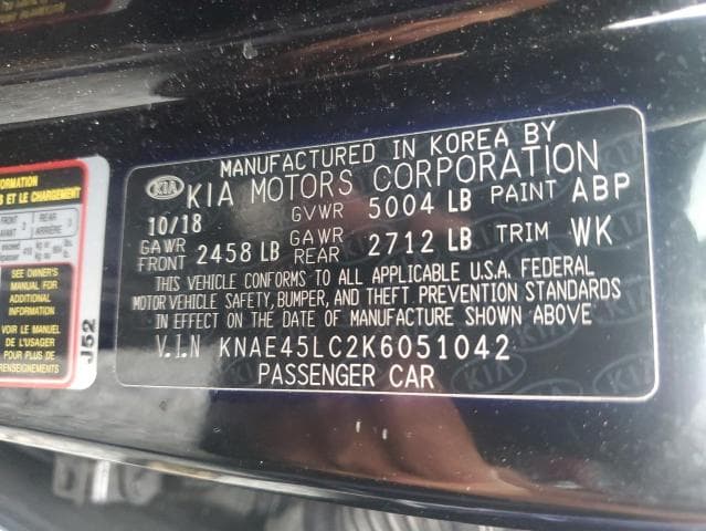 2019 KIA STINGER GT1 12