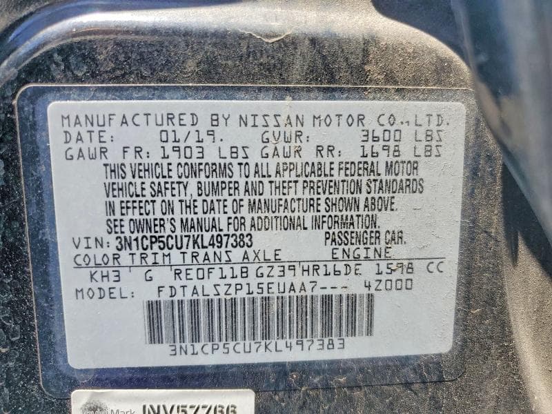 2019 NISSAN KICKS SV 13