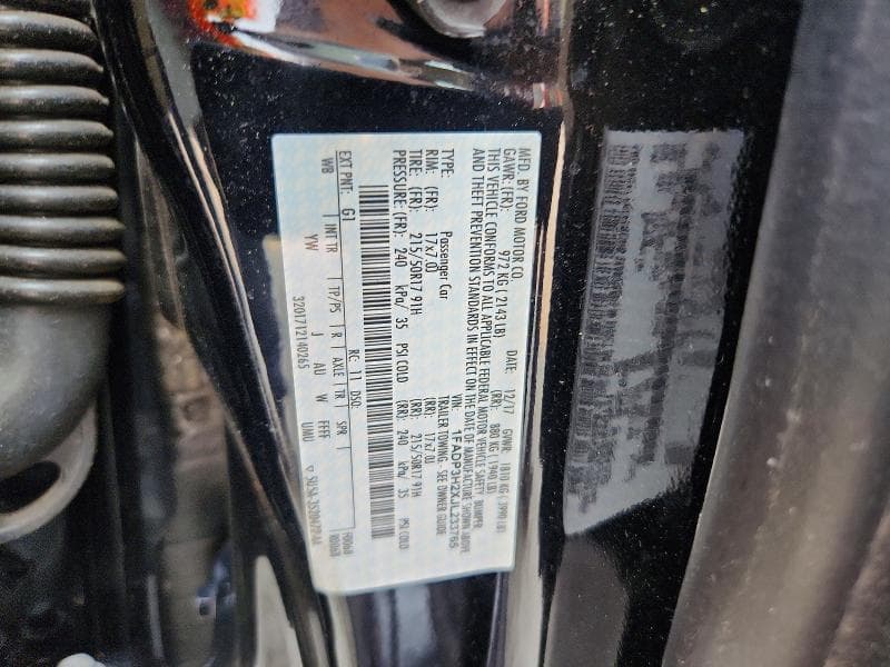 2018 FORD FOCUS SEL 12