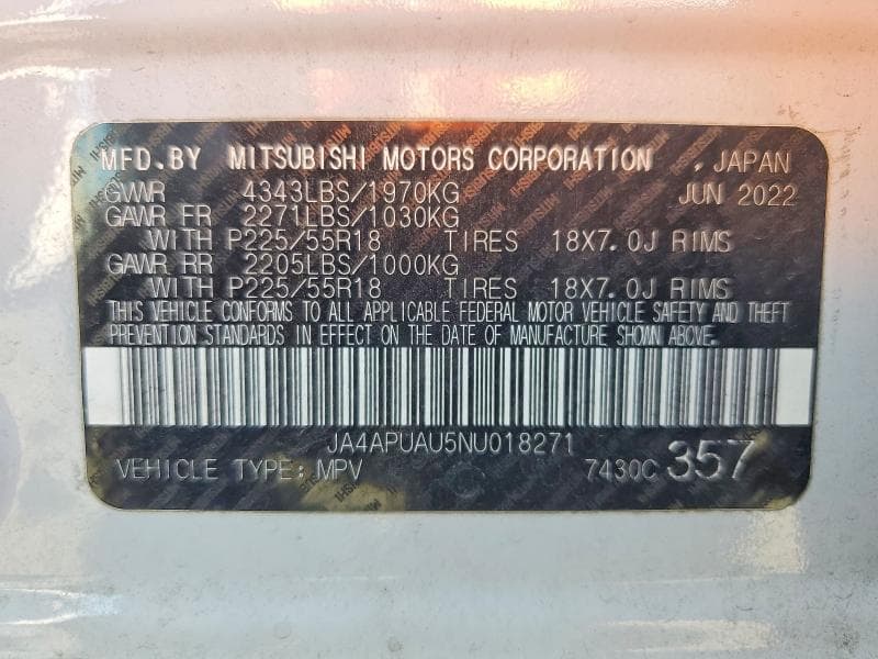 2022 MITSUBISHI OUTLANDER SPORT 14