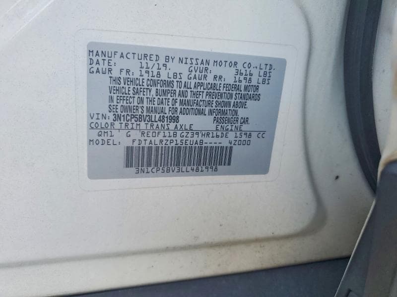 2020 NISSAN KICKS S 12