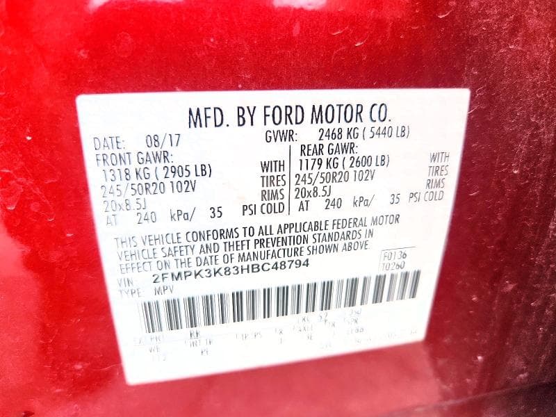 2017 FORD EDGE TITANIUM 13
