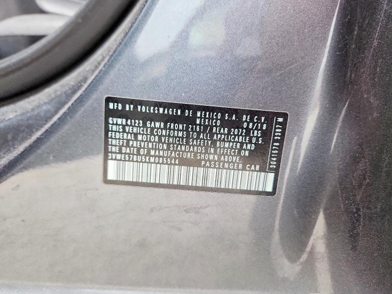 2019 VOLKSWAGEN JETTA SEL 12