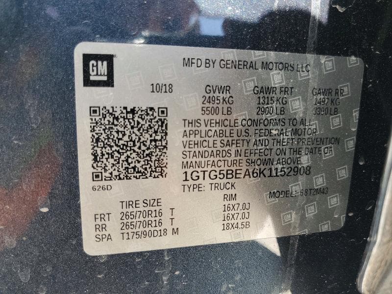2019 GMC CANYON 12