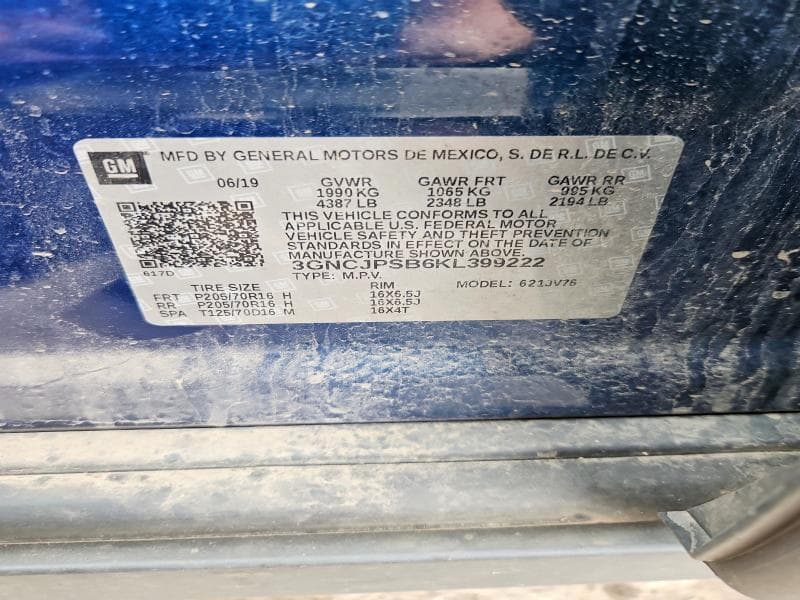2019 CHEVROLET TRAX 1LT 13