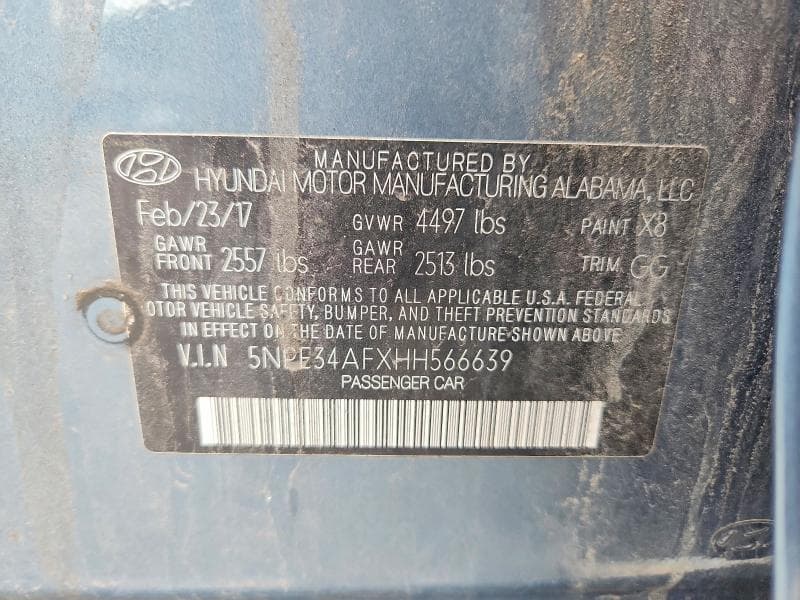 2017 HYUNDAI SONATA SPORT 13