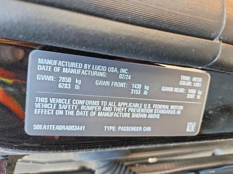 2024 LUCID MOTORS AIR TOURING 13
