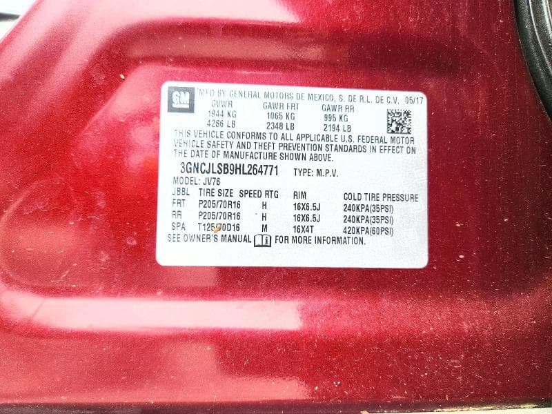 2017 CHEVROLET TRAX 1LT 12