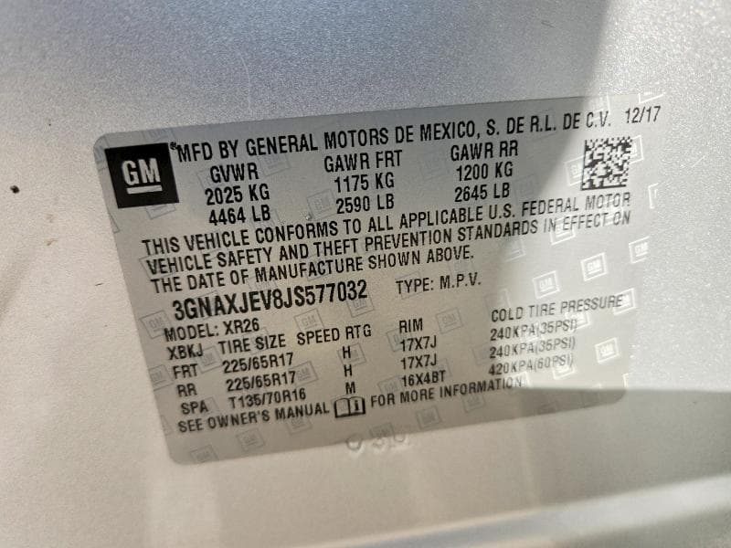 2018 CHEVROLET EQUINOX LT 13