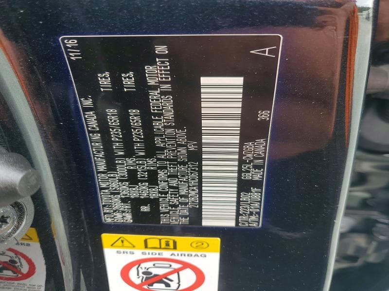2017 LEXUS RX 350 BASE 13
