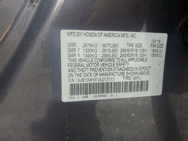 2018 ACURA MDX 13