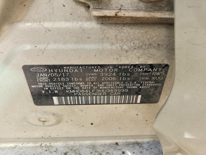 2017 HYUNDAI ELANTRA SE 13