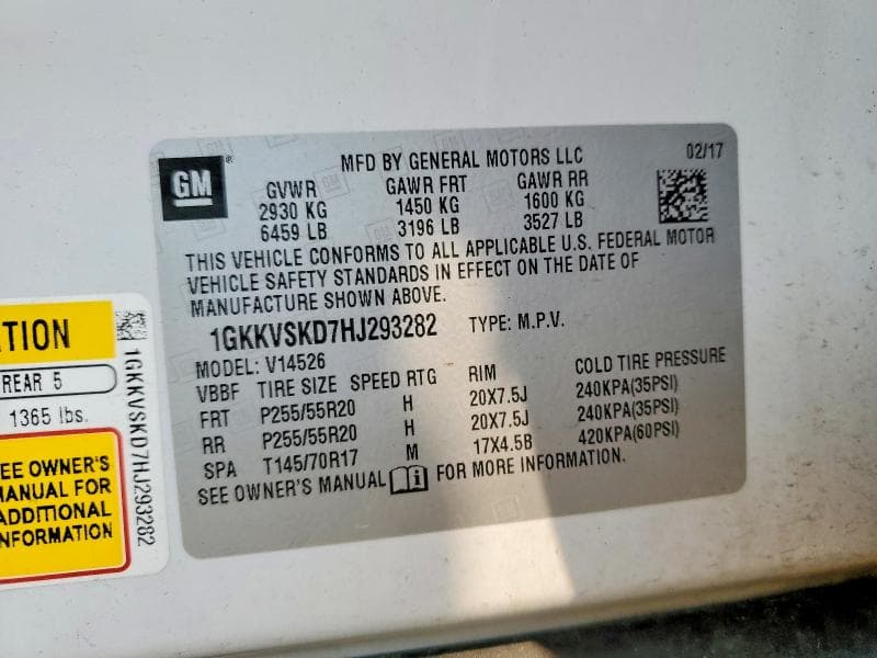 2017 GMC ACADIA LIMITED SLT-2 13