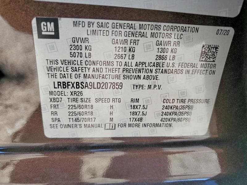 2020 BUICK ENVISION PREFERRED 12