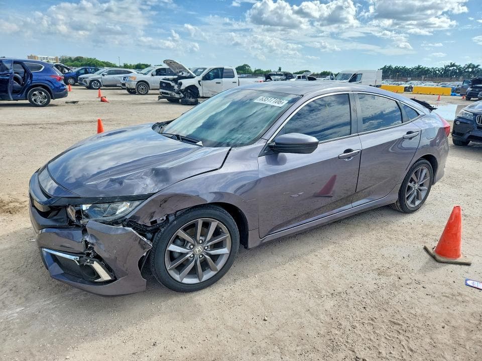 2019 HONDA CIVIC EXL - 1
