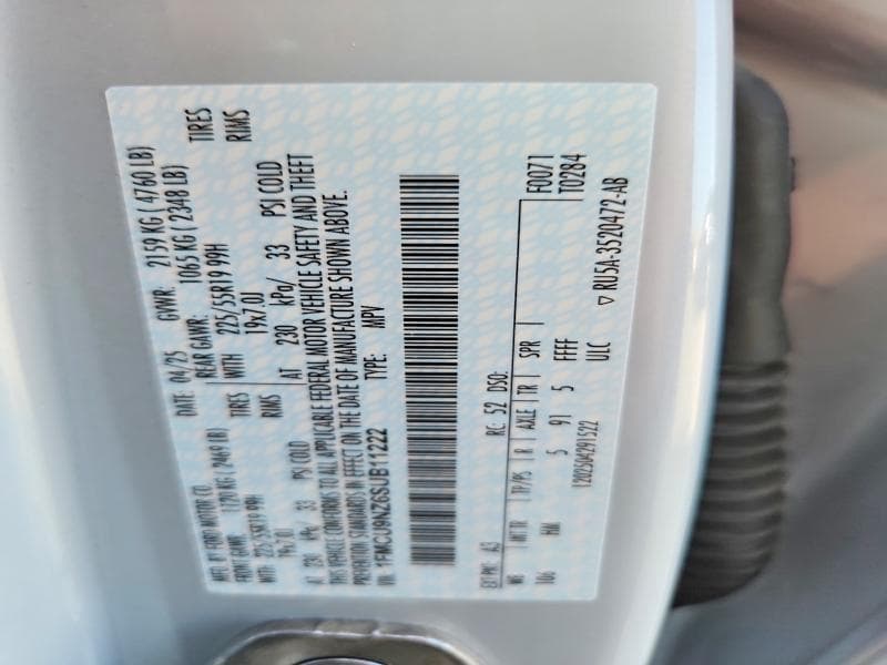 2025 FORD ESCAPE ST LINE SELECT 12