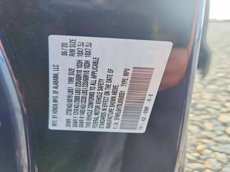 2020 HONDA ODYSSEY EXL 13