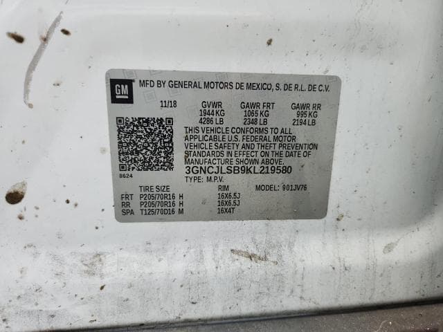 2019 CHEVROLET TRAX 1LT 14