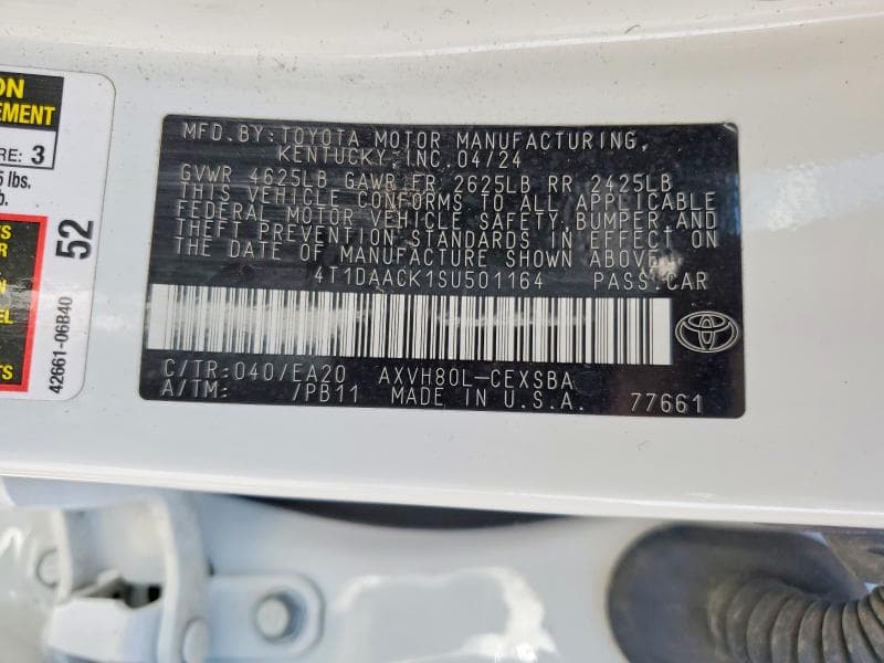 2025 TOYOTA CAMRY SE 12