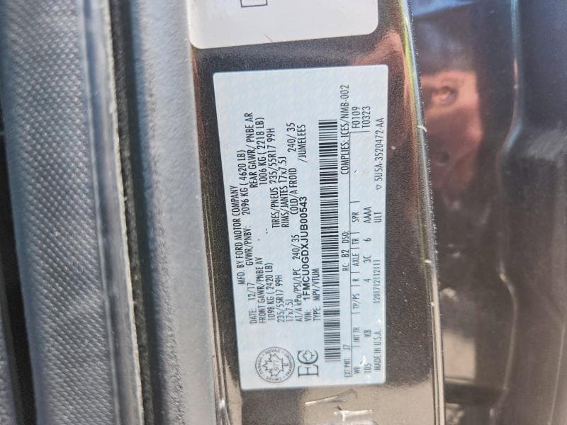2018 FORD ESCAPE SE 13