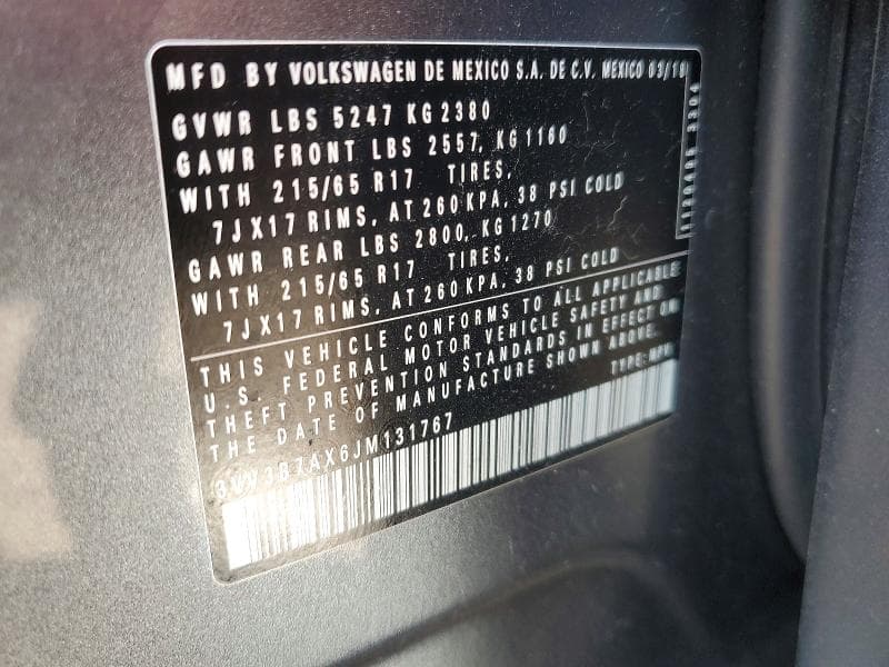 2018 VOLKSWAGEN TIGUAN SE 12