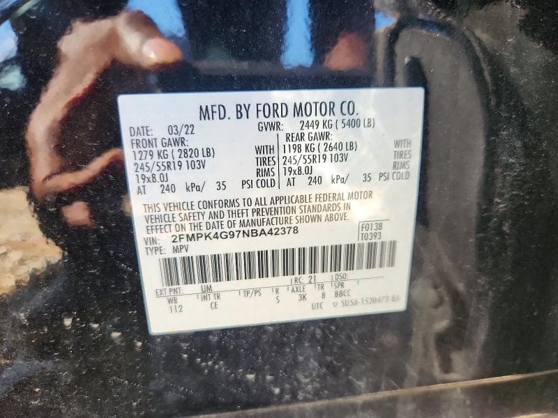 2022 FORD EDGE SE 12