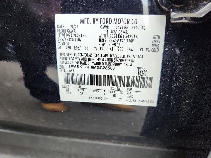 2021 FORD EXPLORER XLT 13