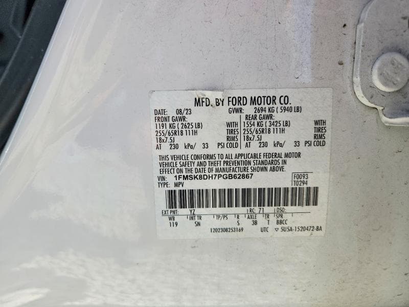 2023 FORD EXPLORER XLT 13