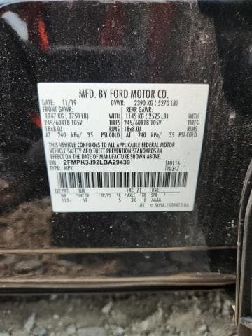 2020 FORD EDGE SEL 13