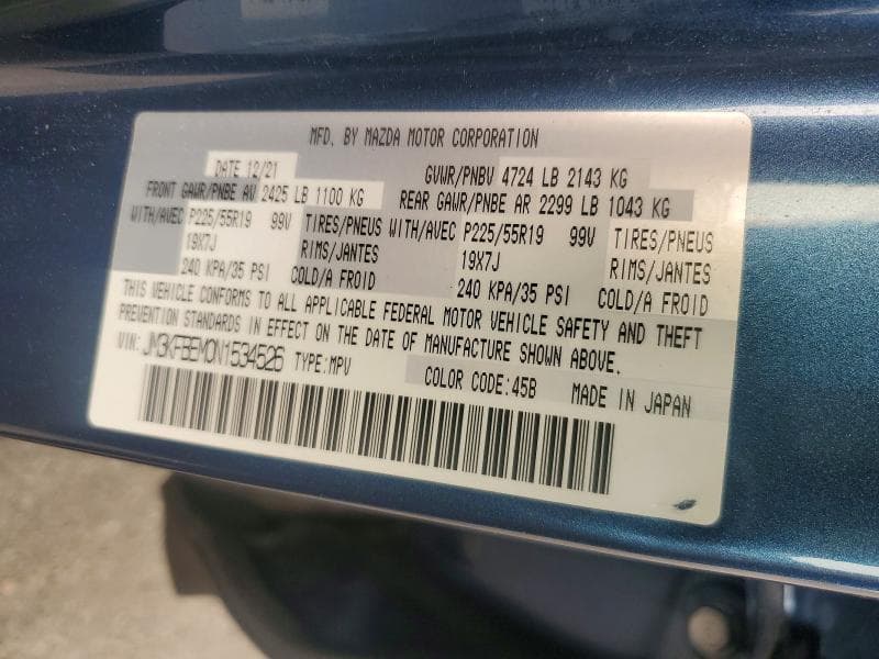 2022 MAZDA CX-5 PREMIUM PLUS 13
