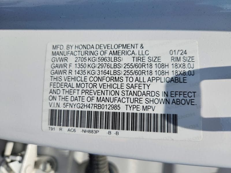 2024 HONDA PILOT EXL 13