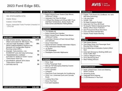 2023 FORD EDGE SEL 13